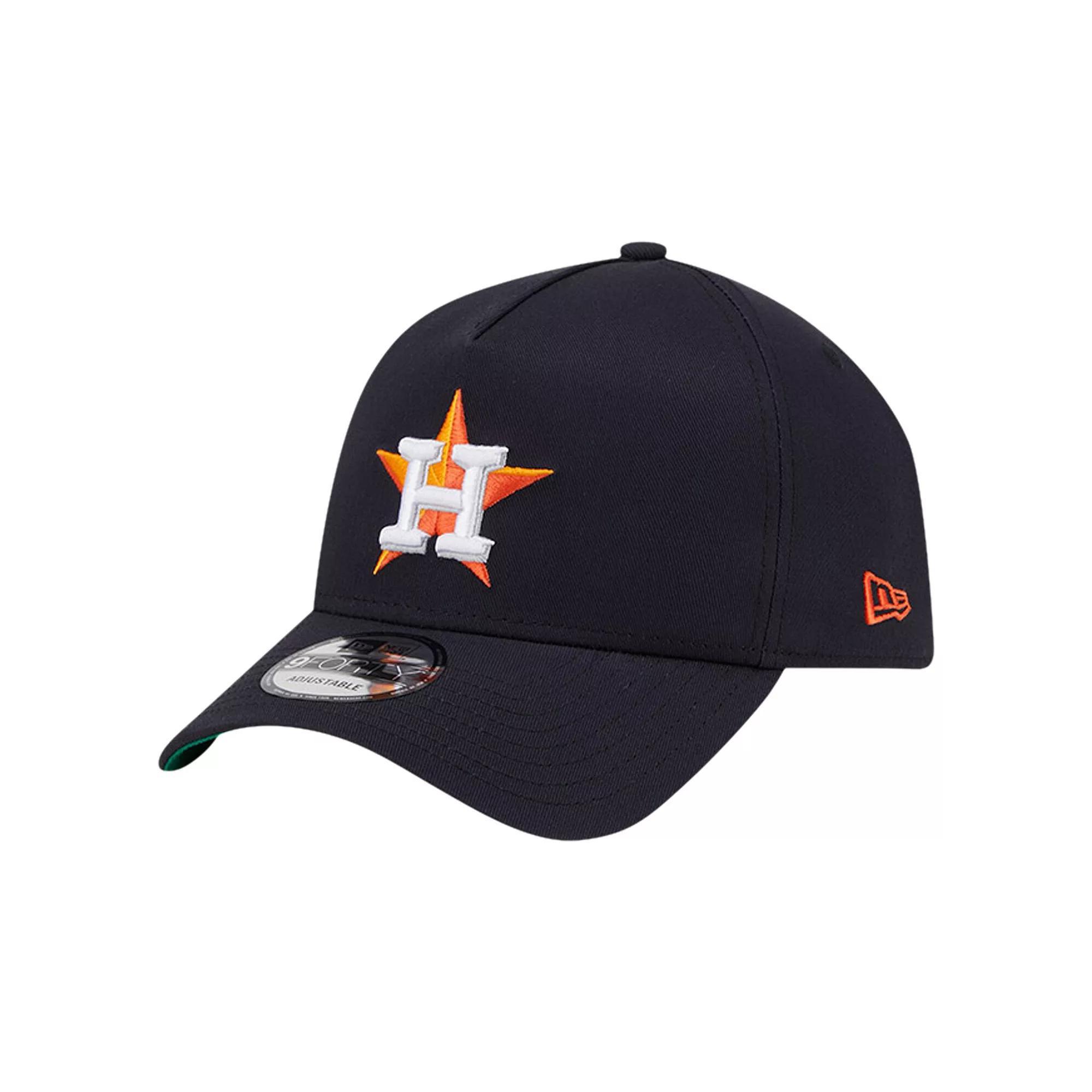 Men's New Era Navy Houston Astros Team Color A-Frame 9FORTY Adjustable Hat, Blue Product Image