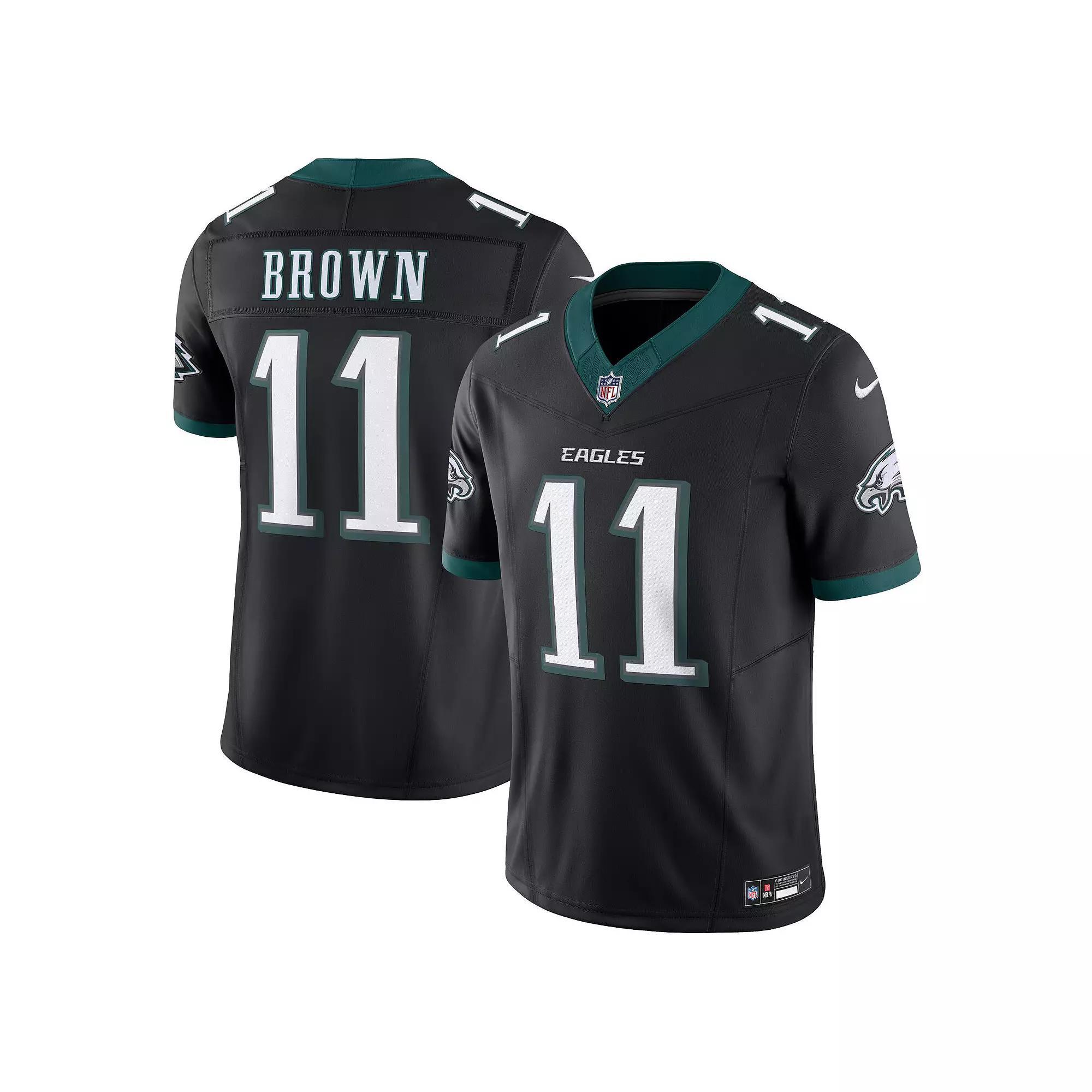 Men's Nike A.J. Brown Black Philadelphia Eagles Alternate Vapor F.U.S.E. Limited Jersey, Size: Medium Product Image