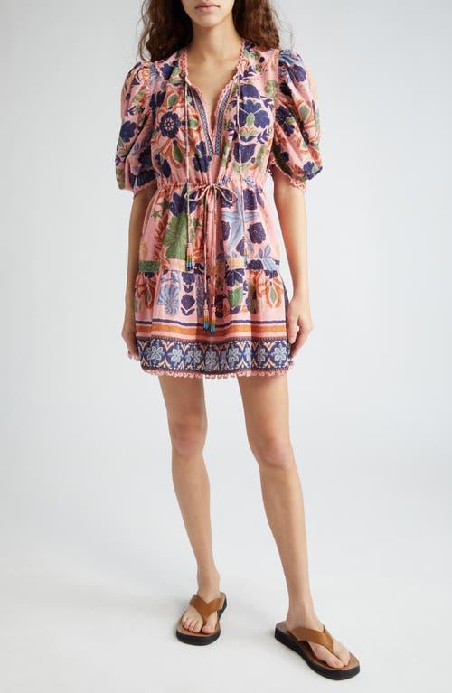 Farm Rio Seashell Tapestry Cotton Mini Dress Product Image