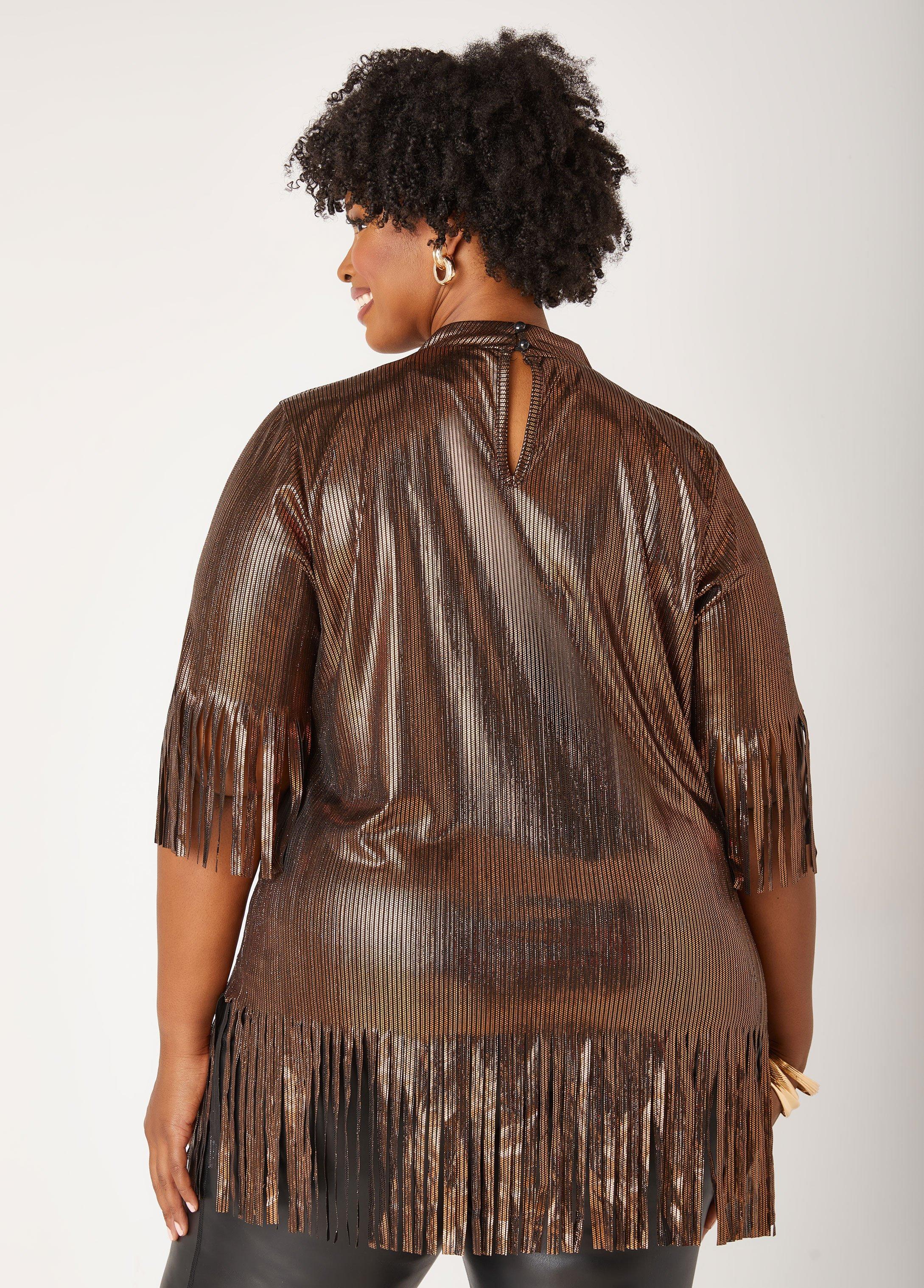 Foiled Fringed Top Product Image