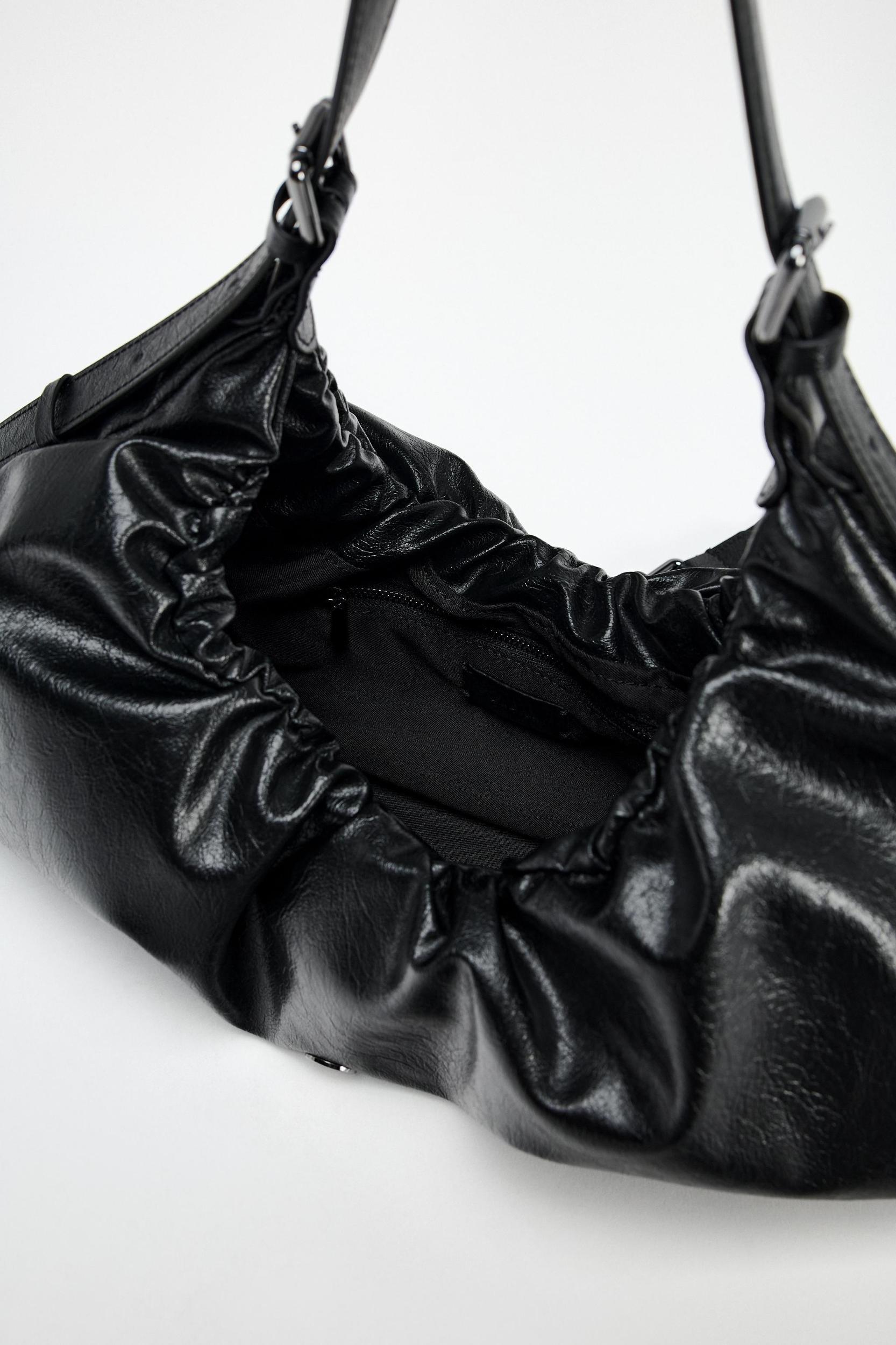 GATHERED BUCKLE MAXI BUCKET BAG Product Image