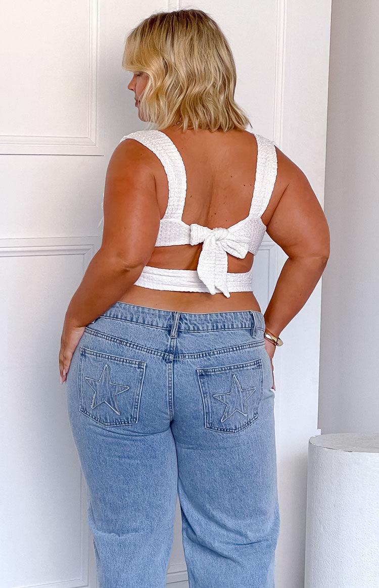 Vida White Bow Top Baby Girls Product Image