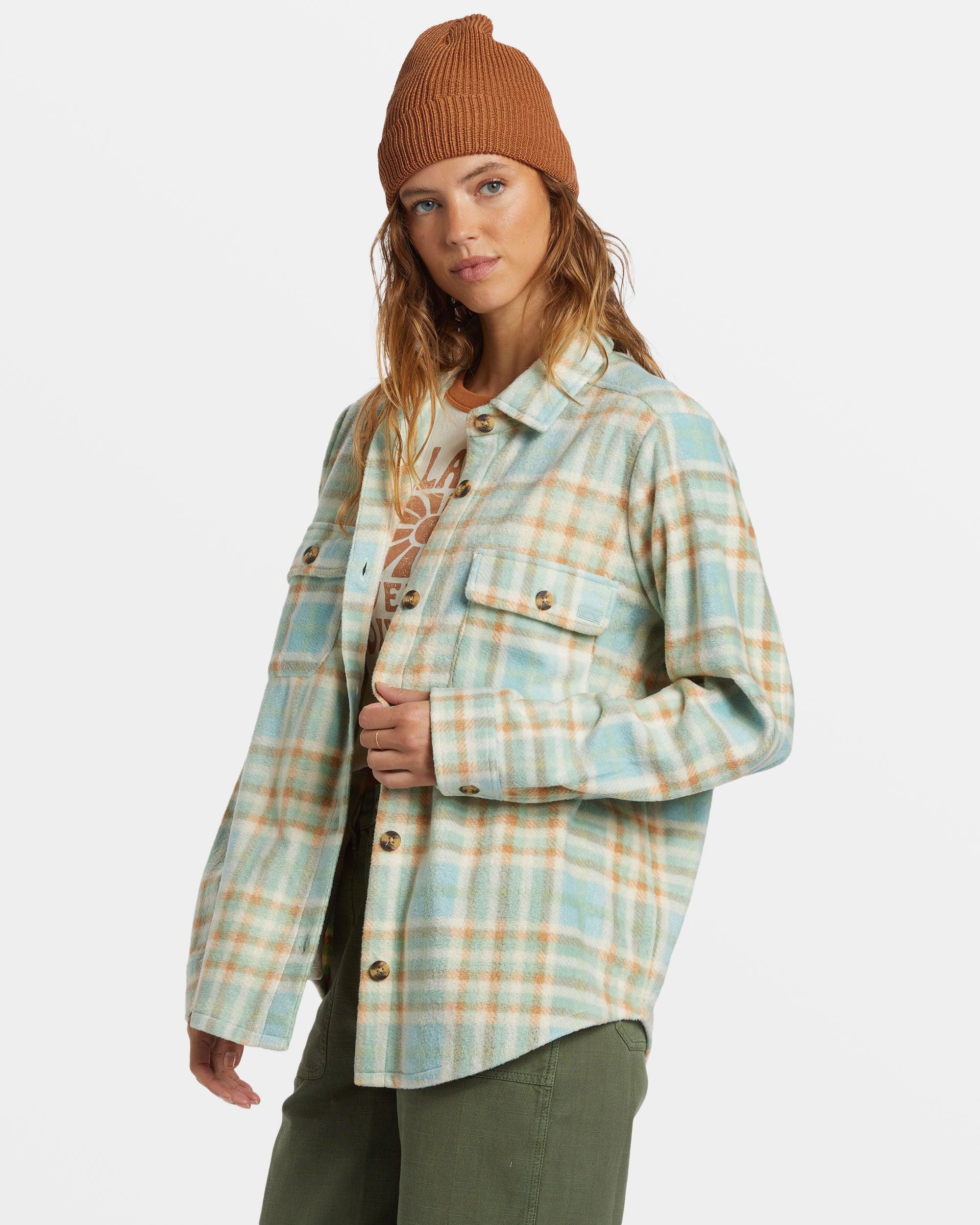 Forge Fleece Flannel Jacket - Blue Haze Female Product Image