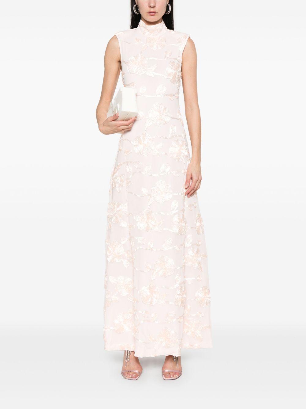 floral-mesh maxi dress Product Image