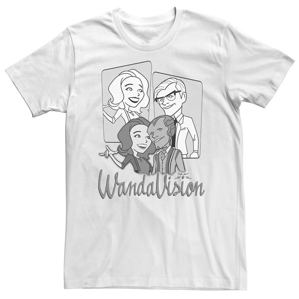 Big & Tall Marvel WandaVision Disguise Retro Logo Tee, Men's,  Product Image