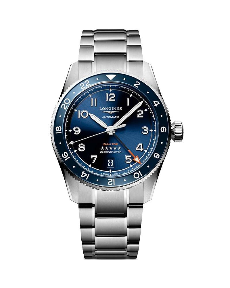 Longines Mens Spirit Zulu Automatic GMT Stainless Steel Bracelet Watch Product Image