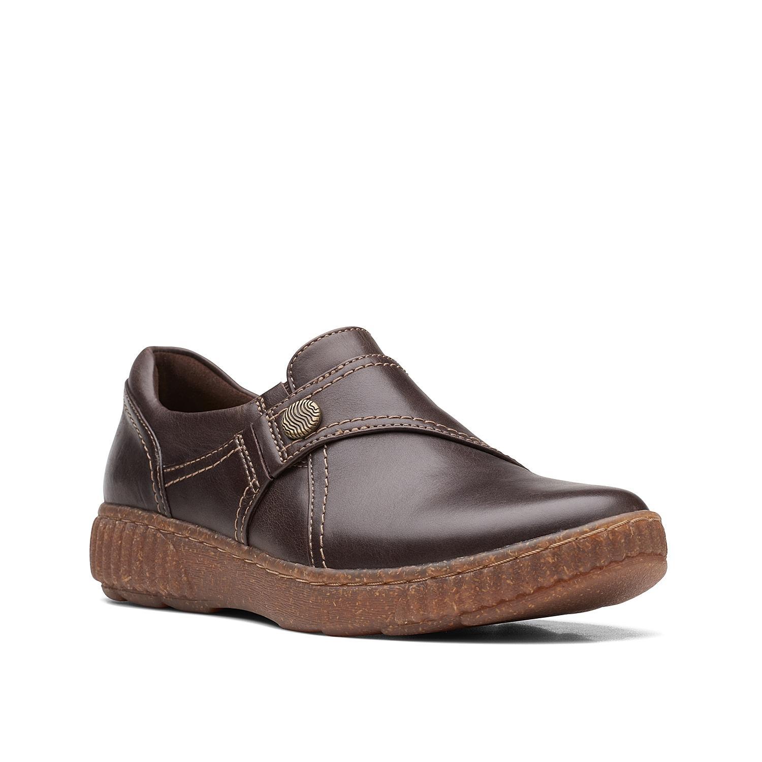 Clarks Caroline Pearl Womens Leather Slip-On Shoes Product Image