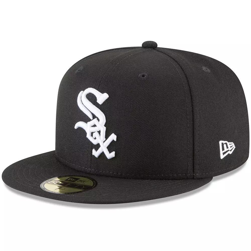 Men's New Era Black Chicago White Sox 59FIFTY Fitted Hat, Size: 7 Product Image