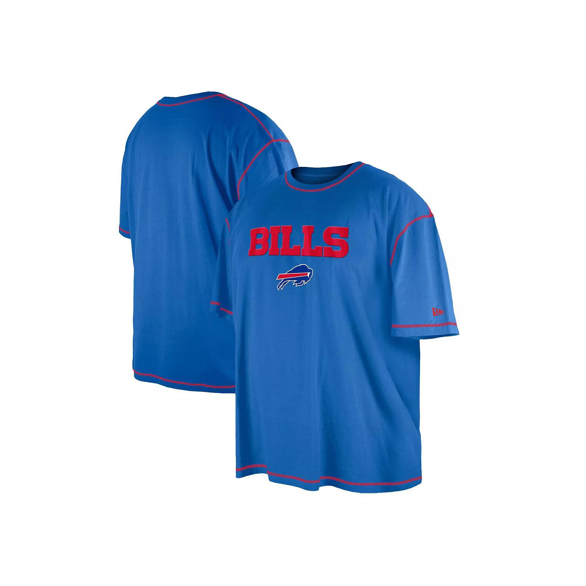 Men's New Era Royal Buffalo Bills Third Down Big & Tall Puff Print T-Shirt,  Product Image