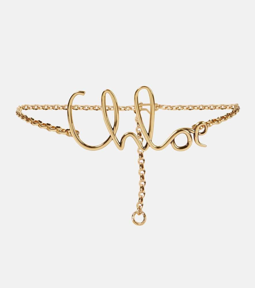 CHLOÉ Iconic Chain Belt In Gold Product Image