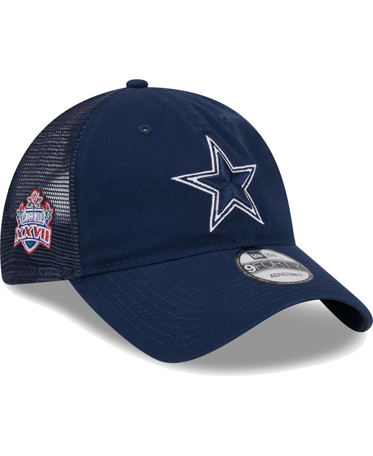 Mens New Era Dallas Cowboys Distinct 9TWENTY Adjustable Hat, Blue Product Image