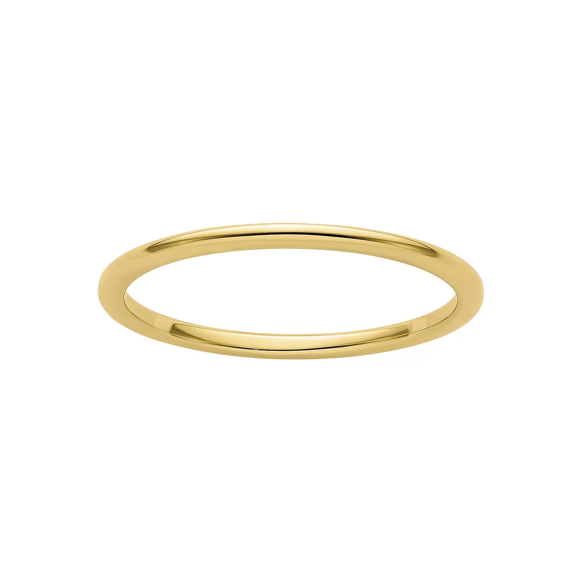 Stacks & Stones 10k Gold 1.2 mm Half Round Stackable Band, Womens Product Image