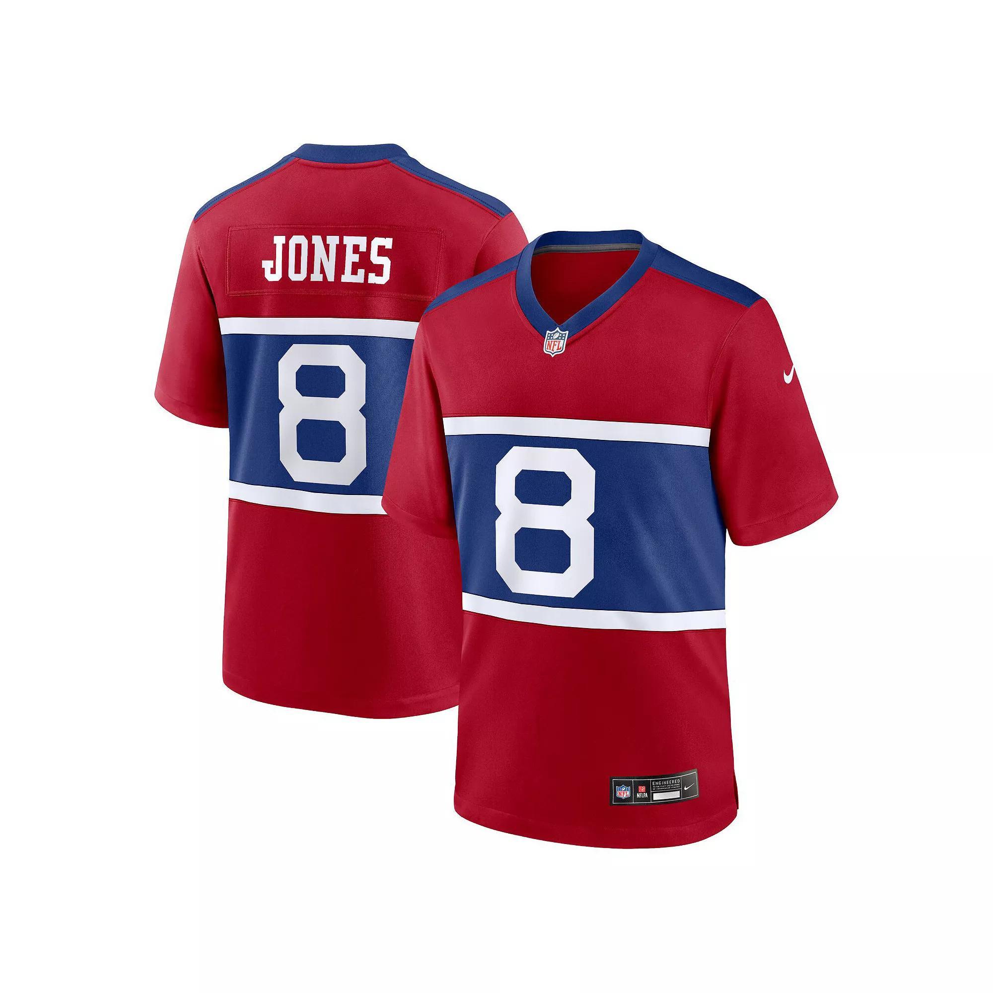Men's Nike Daniel Jones Century Red New York Giants Alternate Player Game Jersey, Size: Large Product Image