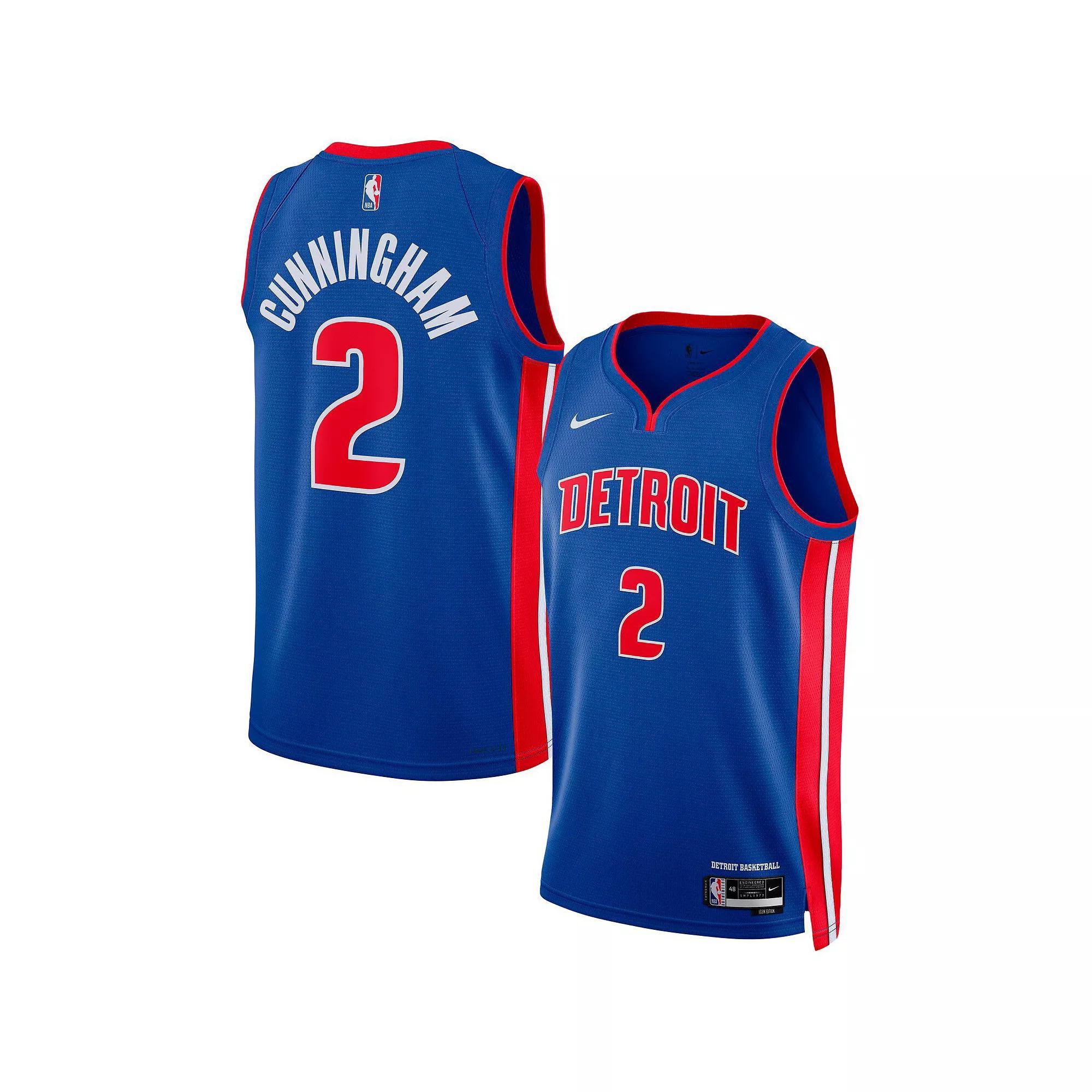 Detroit Pistons Icon Edition Nike Mens Dri-FIT NBA Swingman Jersey | DN2004-401 Product Image