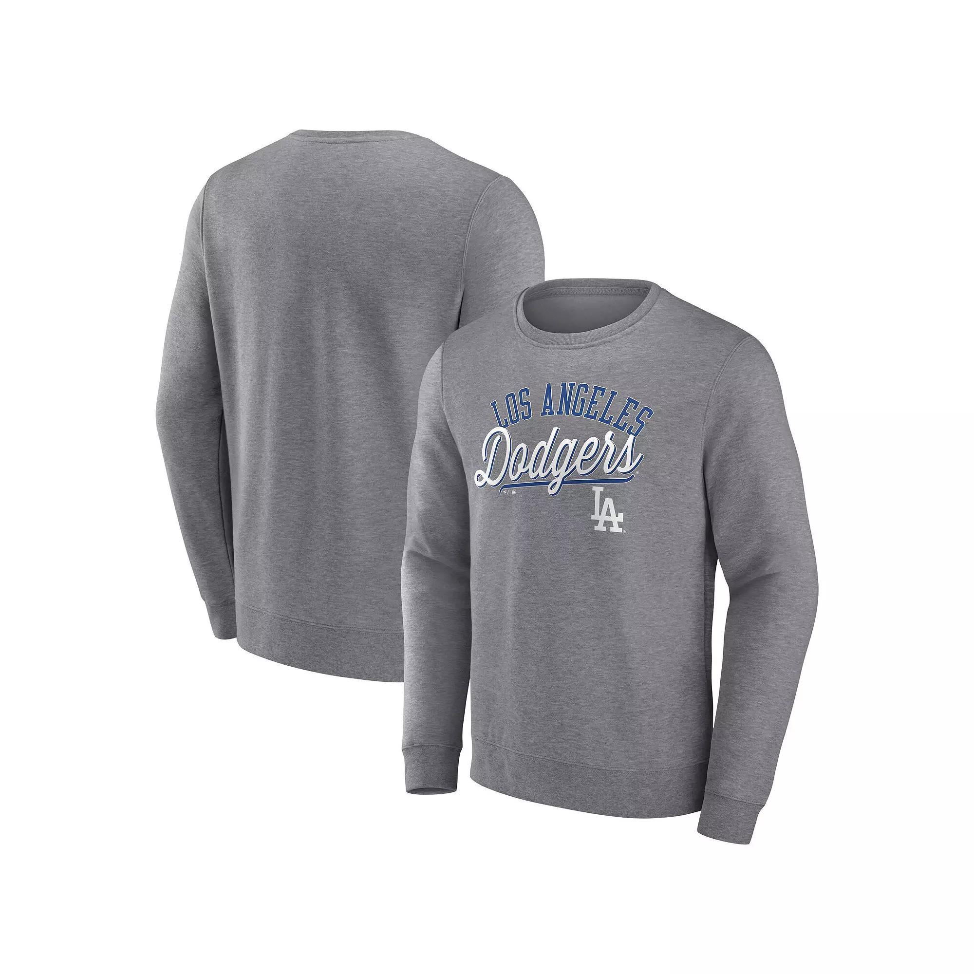 Men's Fanatics Branded Heather Gray Oakland Athletics Simplicity Pullover Sweatshirt,  Product Image