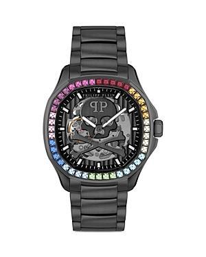 Philipp Plein Mens Skeleton Spectre Automatic Stainless Steel Bracelet Watch Product Image