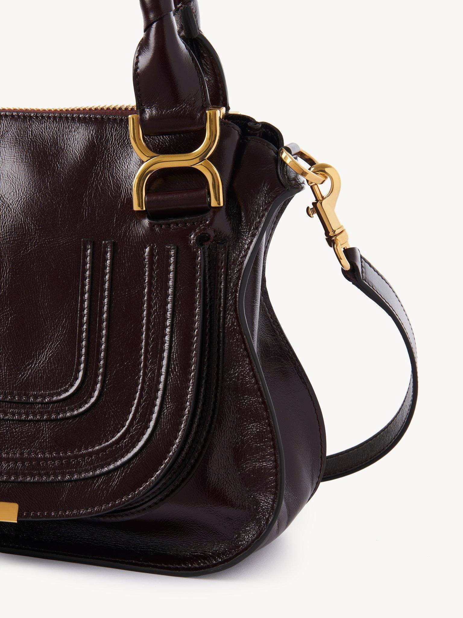 Small Marcie bag in shiny leather Product Image