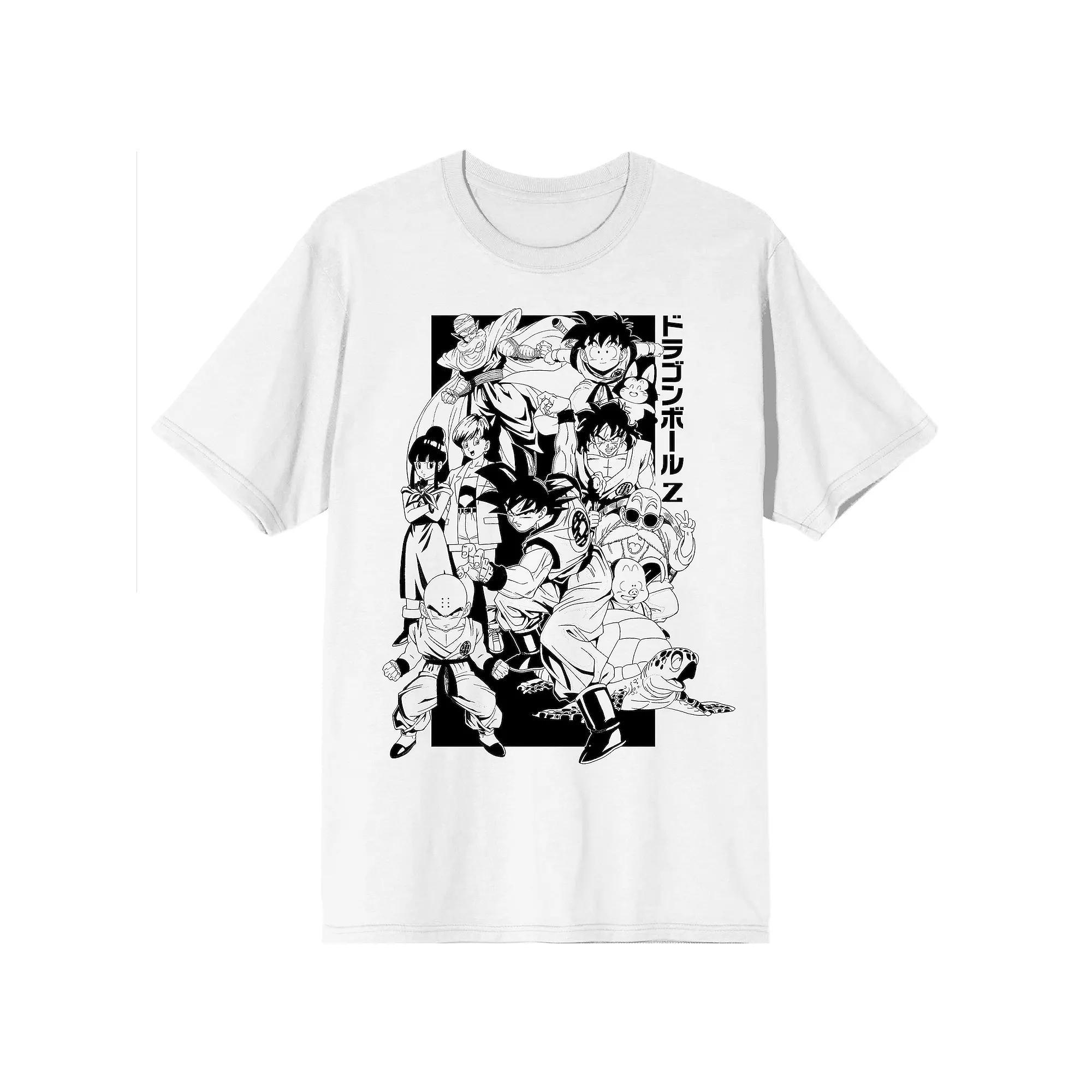 Men's Dragon Ball Z Color Me Tee, Boy's, Size: Medium, White Product Image