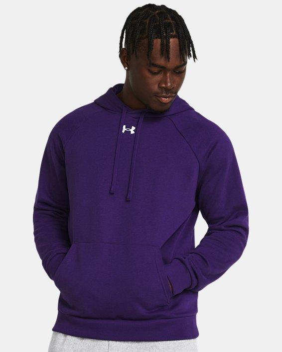 Men's Under Armour Solid Rival Fleece Hoodie, Size: XXL, 625 Red Product Image