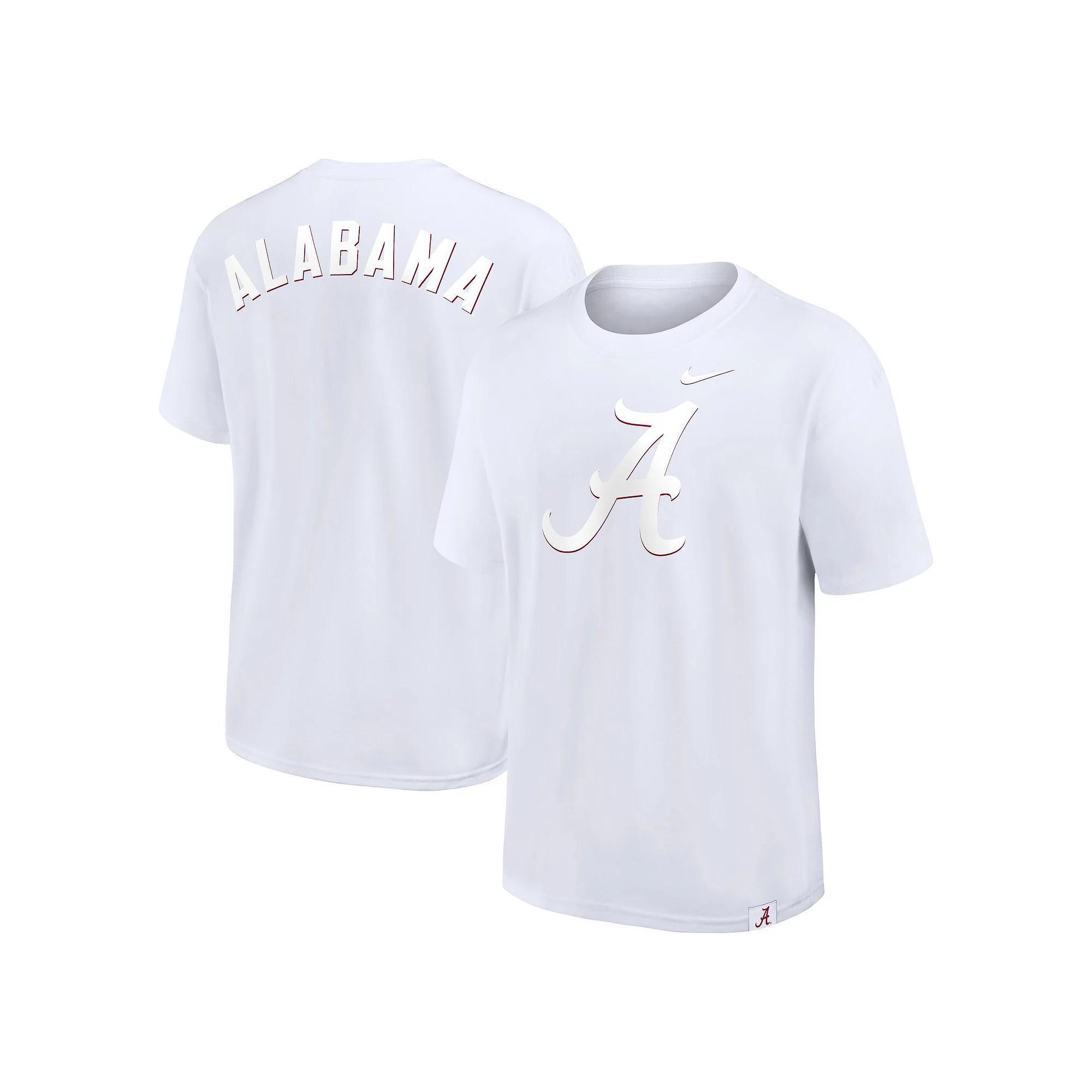 Men's Nike White Alabama Crimson Tide 2-Hit Statement Max90 T-Shirt,  Product Image