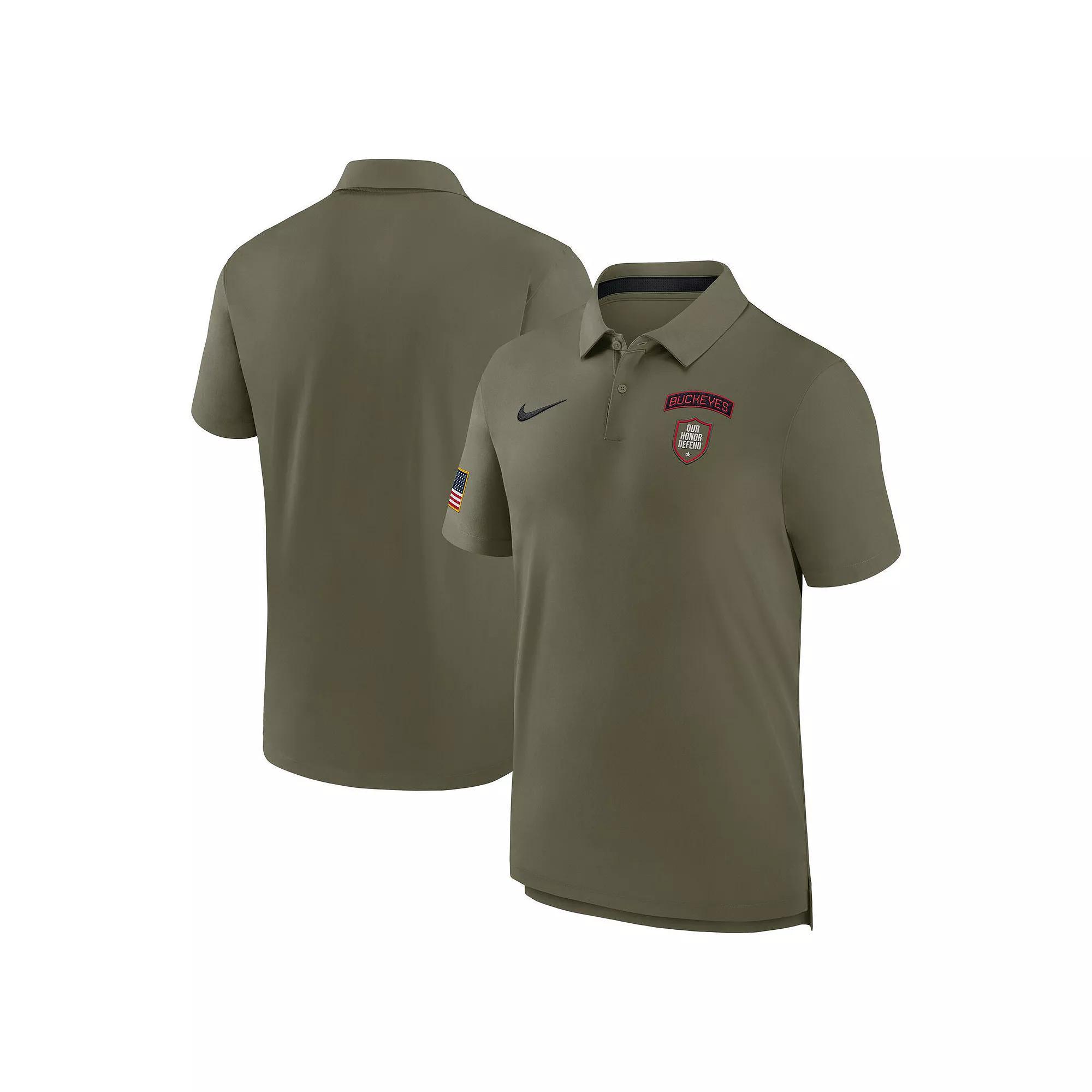 Men's Nike Olive Ohio State Buckeyes 2024 Military Appreciation Tour Performance Polo,  Product Image