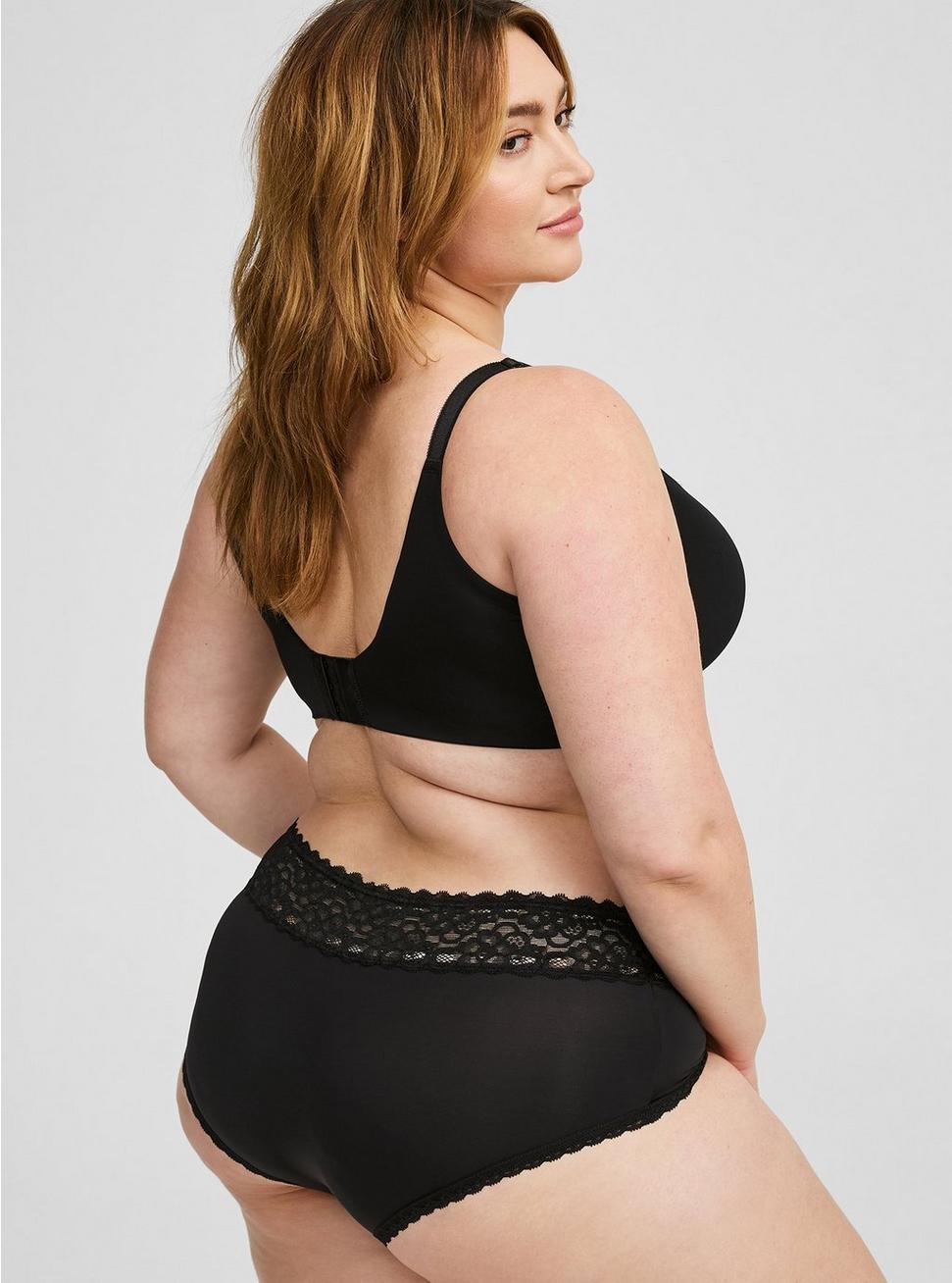 Second Skin Mid-Rise Lace Trim Hipster Panty Product Image