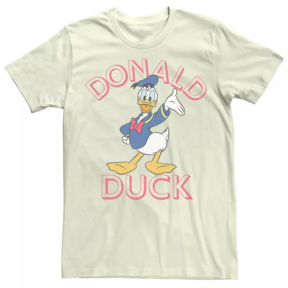 Disney's Donald Duck Happy Wave Portrait Logo Men's Tee,  Product Image