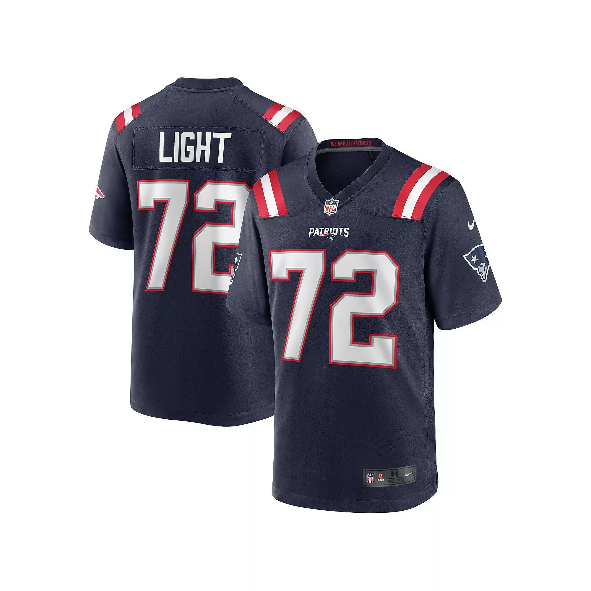 Men's Nike Matt Light Navy New England Patriots Game Retired Player Jersey, Size: Small, Blue Product Image