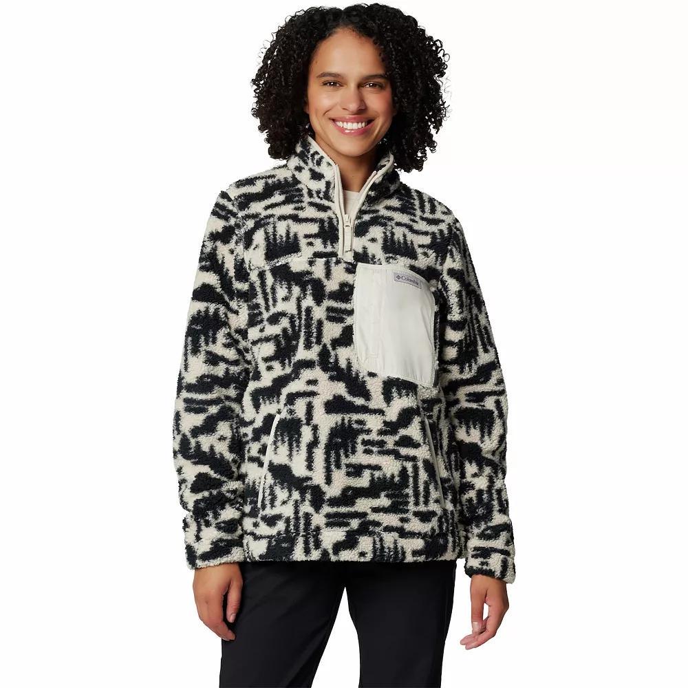Women's Columbia West Bend II 1/4 Zip Pullover, Size: Large, Black Madras Product Image