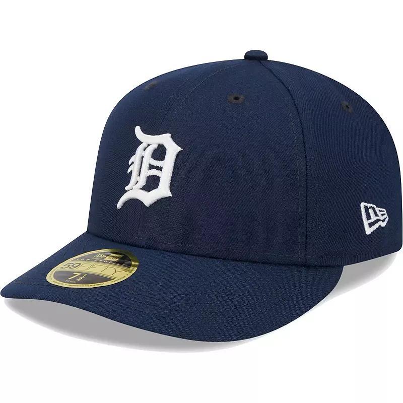 Men's New Era Navy Detroit Tigers Oceanside Low Profile 59FIFTY Fitted Hat, Size: 7 1/8, Blue Product Image