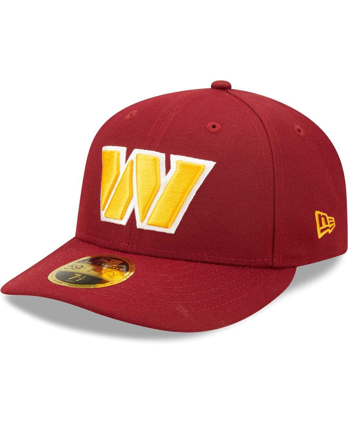 Mens New Era Burgundy Washington Commanders Omaha Low Profile 59FIFTY Fitted Hat Product Image