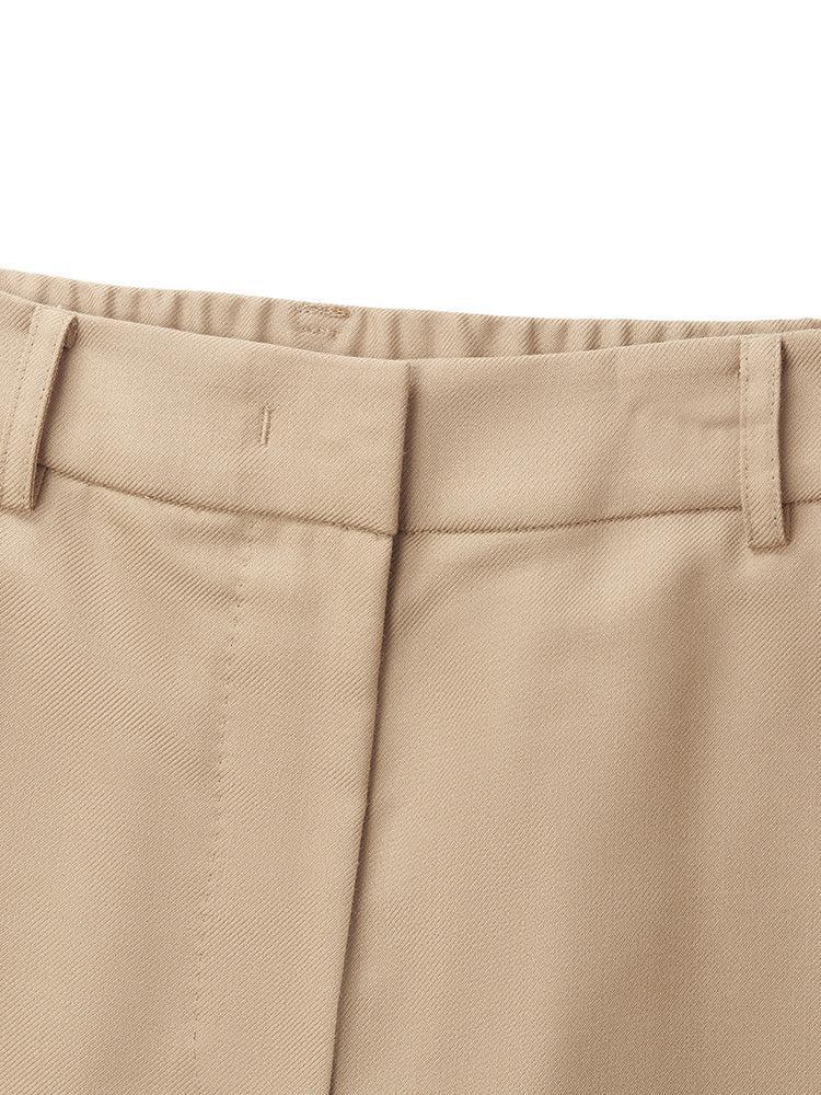 Worsted Wool Straight Women Pants Product Image