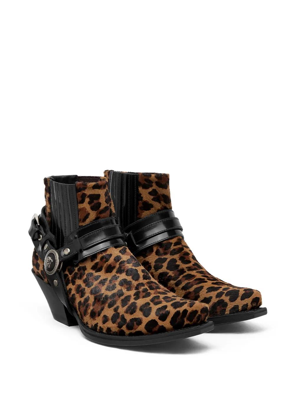 50mm Texano leopard-print cowboy boots Product Image