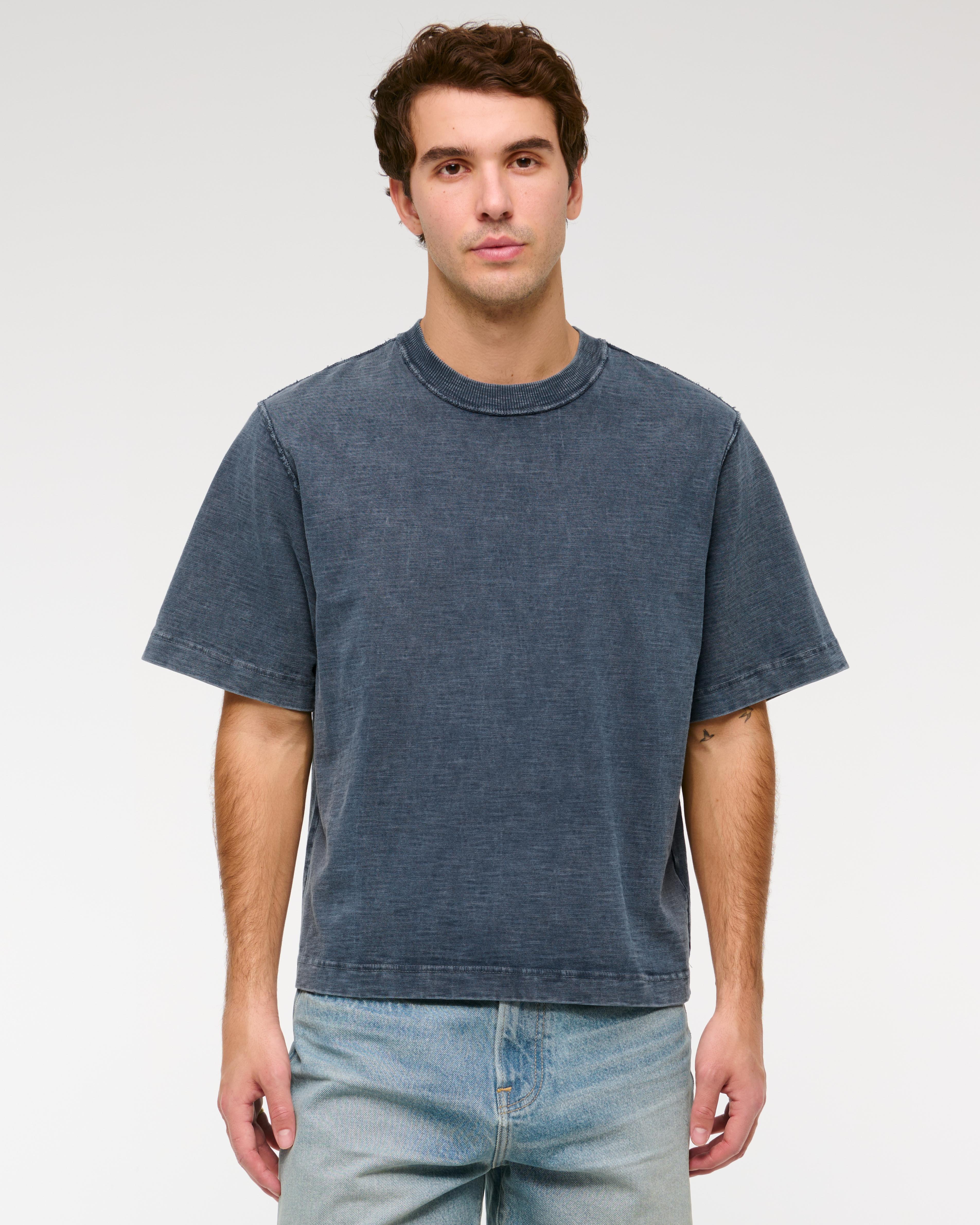 Premium Heavyweight Slub Cropped Tee Product Image