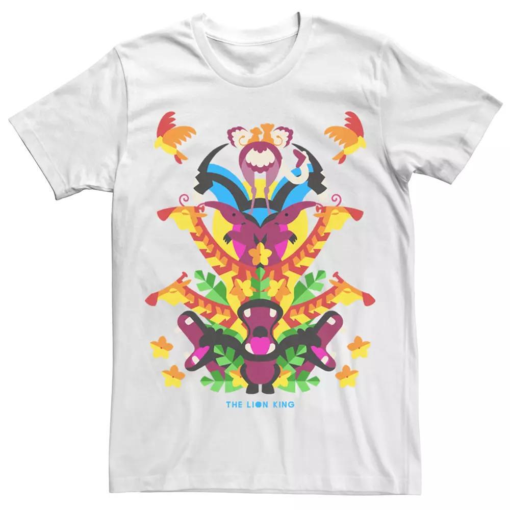 Men's Lion King Colorful Animal Stack Tee,  Product Image