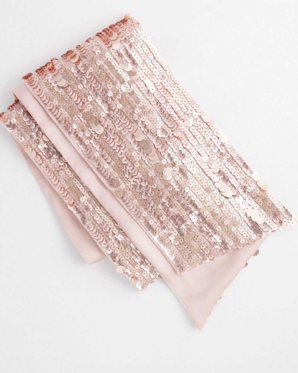 Sequin Skinny Scarf Product Image