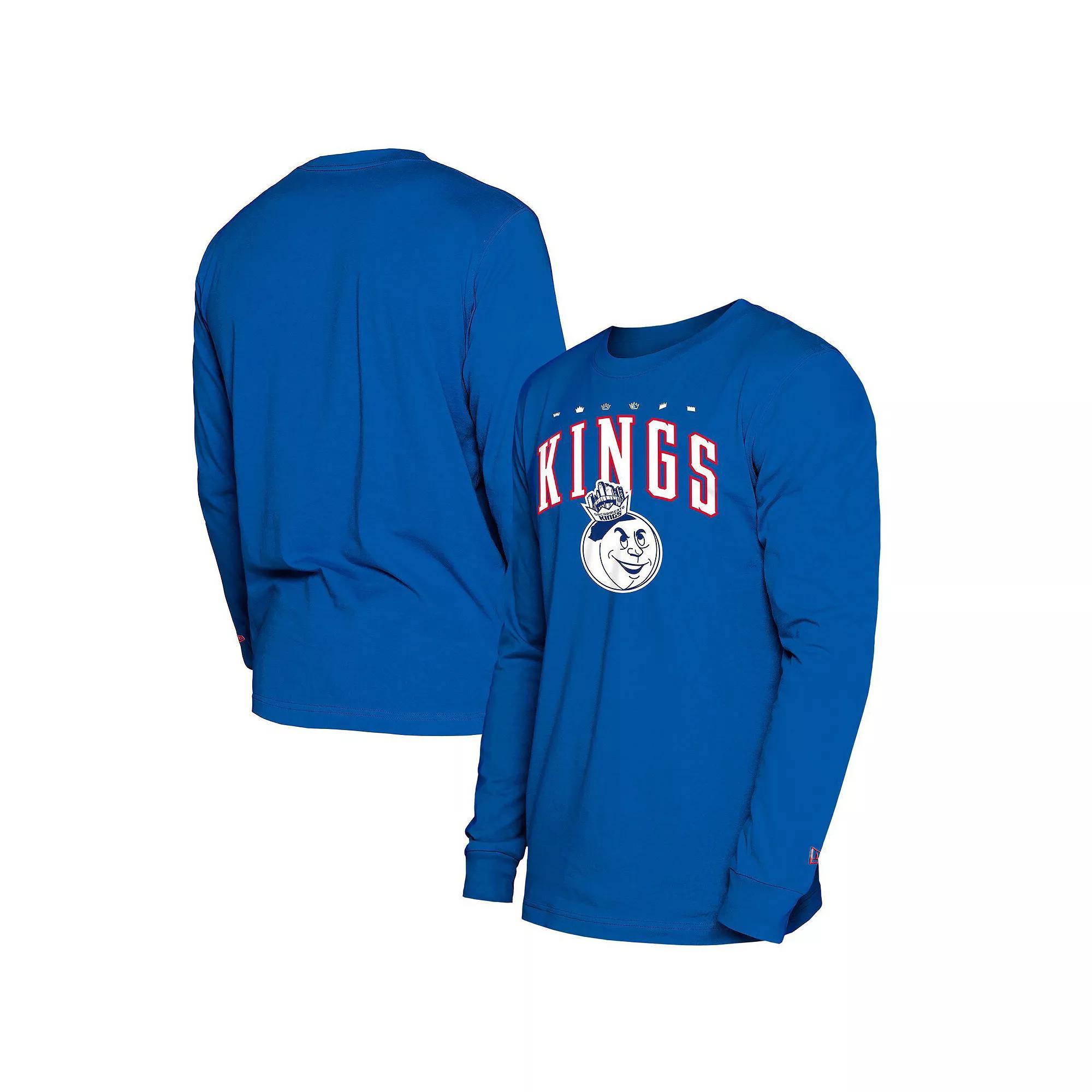 Men's New Era  Blue Sacramento Kings 2024/25 City Edition Long Sleeve T-Shirt, Size: Medium, Kng Blue Product Image