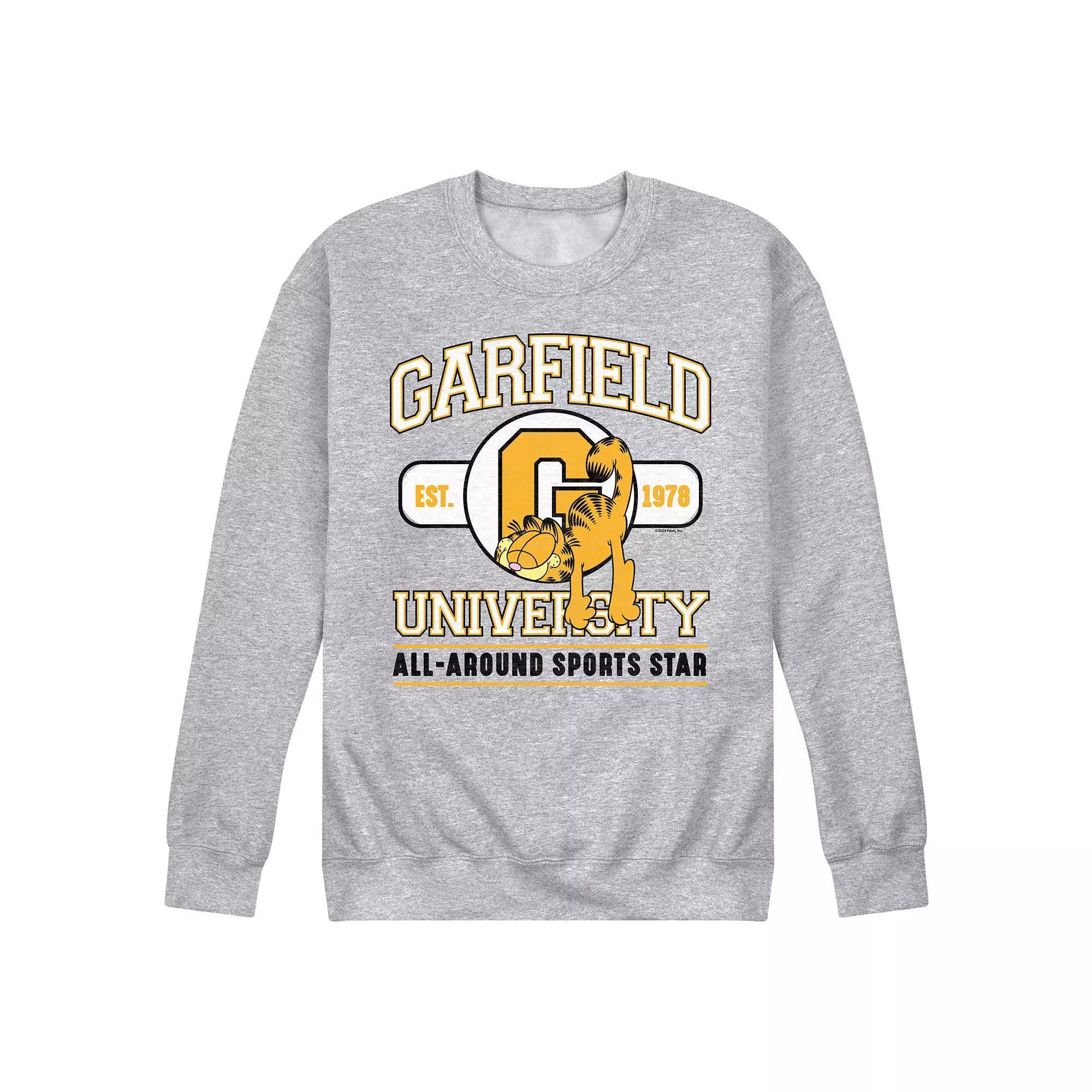 Men's Garfield University Sports Star Fleece Sweatshirt,  Product Image