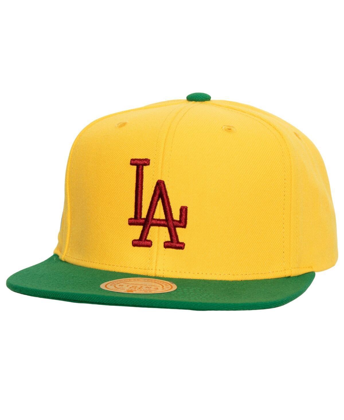 Mens Mitchell & Ness /Green Los Angeles Dodgers Hometown Snapback Hat Product Image