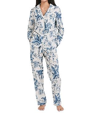 Womens Bromley Parrot Cotton Long Pajama Set Product Image