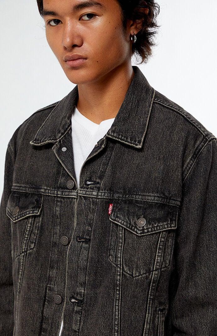 Men's Levi's® Trucker Denim Jacket, Size: XL, Dark Blue Product Image