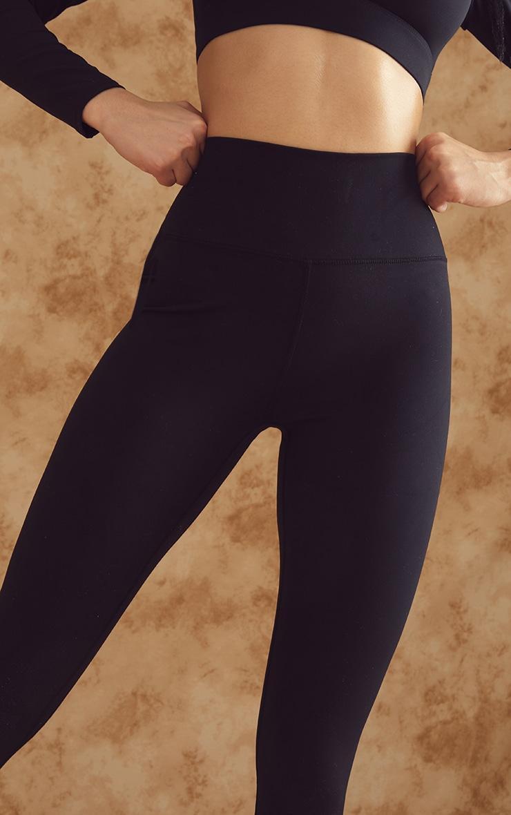 Black Sculpt High Waisted Gym Leggings Product Image