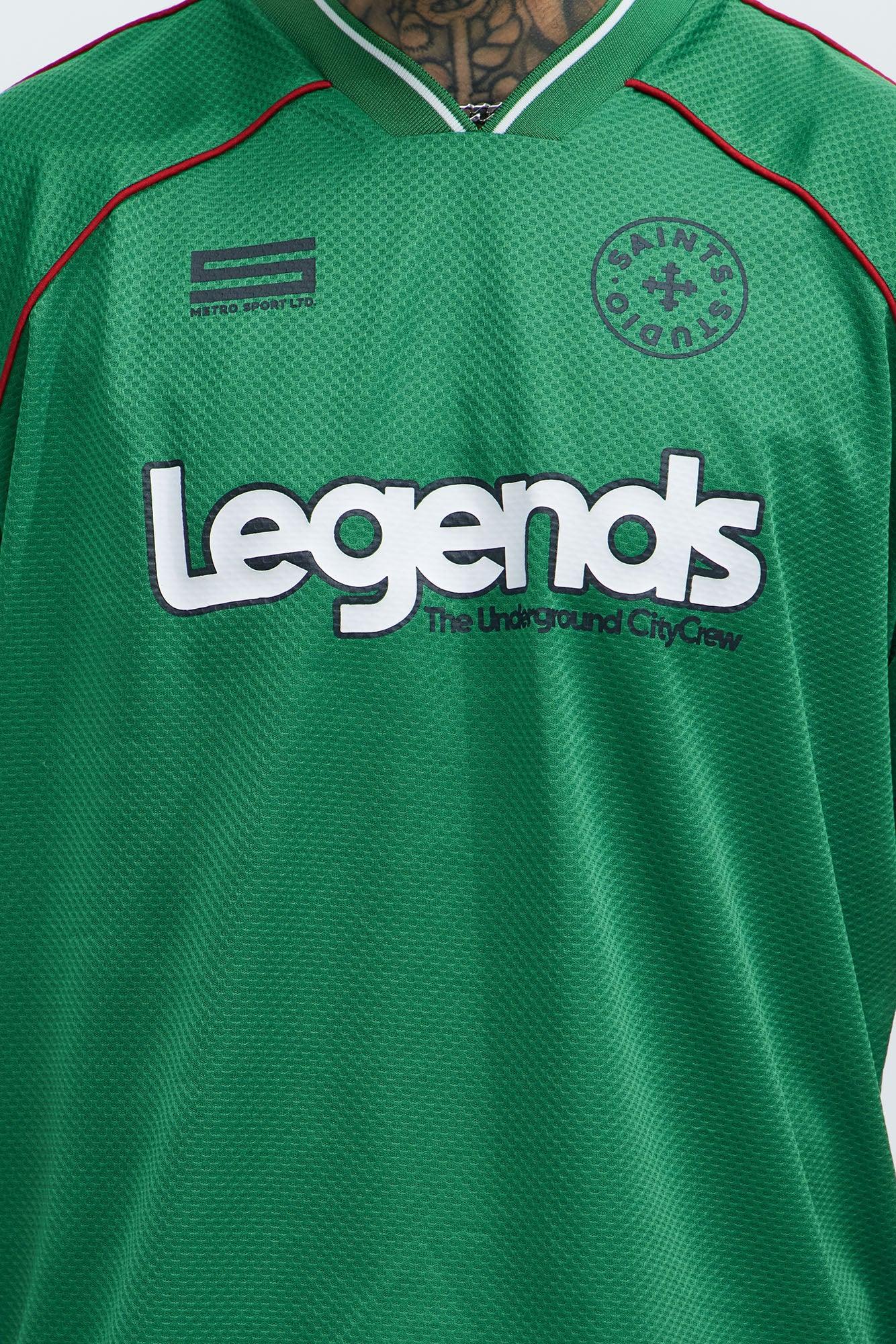 Legends V-Neck Soccer Jersey - Green Product Image