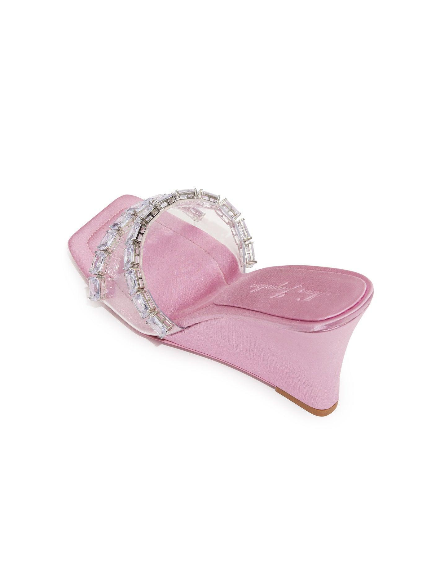 Cassandra Diamond Heels (Pink) (Final Sale) Product Image