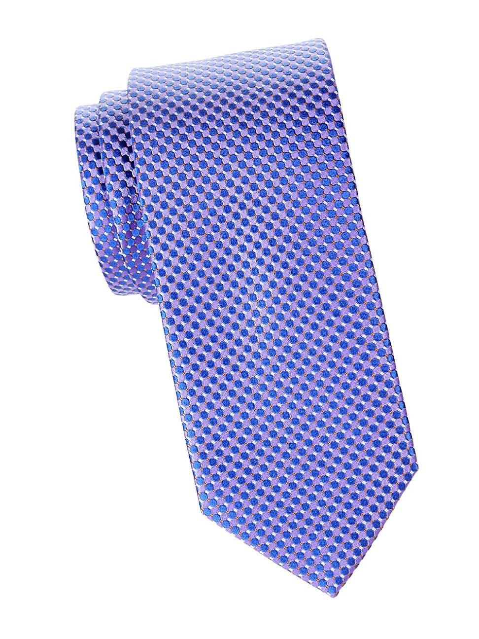 Mens Micro Circle Silk Tie Product Image