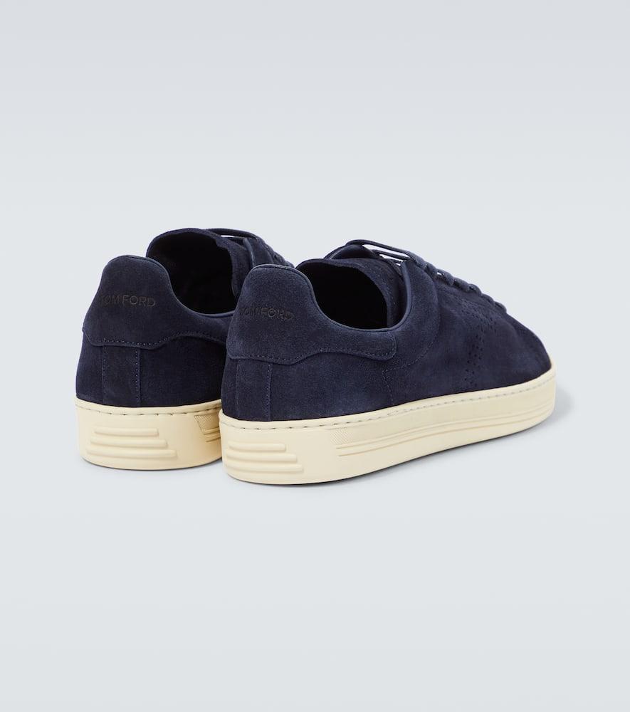 TOM FORD Warwick Suede Sneakers In Blue Product Image