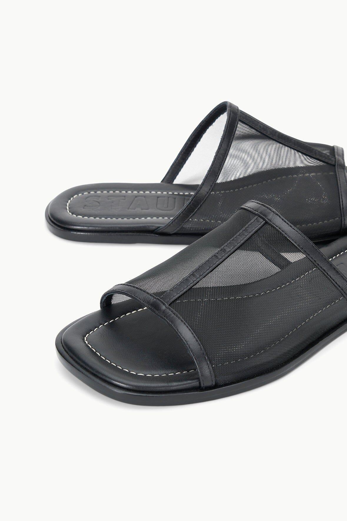 ALESSANDRA SANDAL | BLACK MESH Product Image