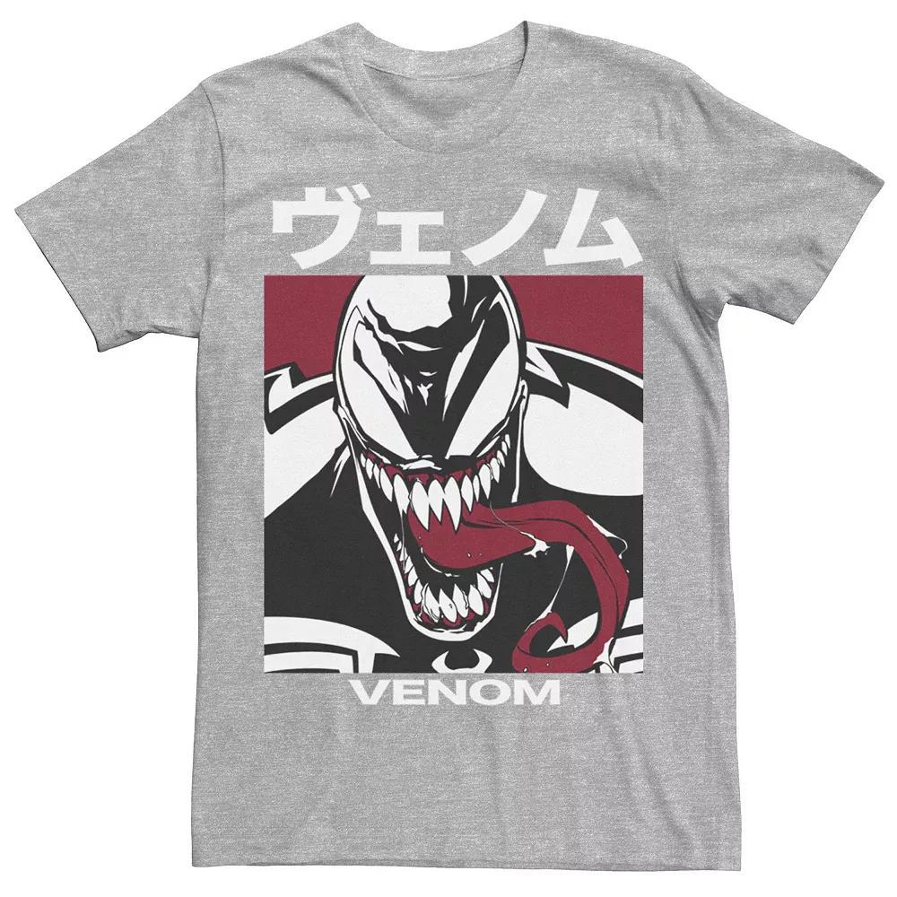 Men's Marvel Venom Kanji Bearing Tee, Size: XXL, Athletic Grey Product Image