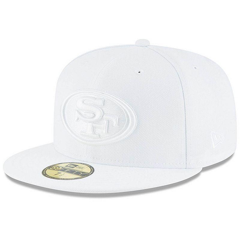 Mens New Era San Francisco 49ers White 59FIFTY Fitted Hat Product Image