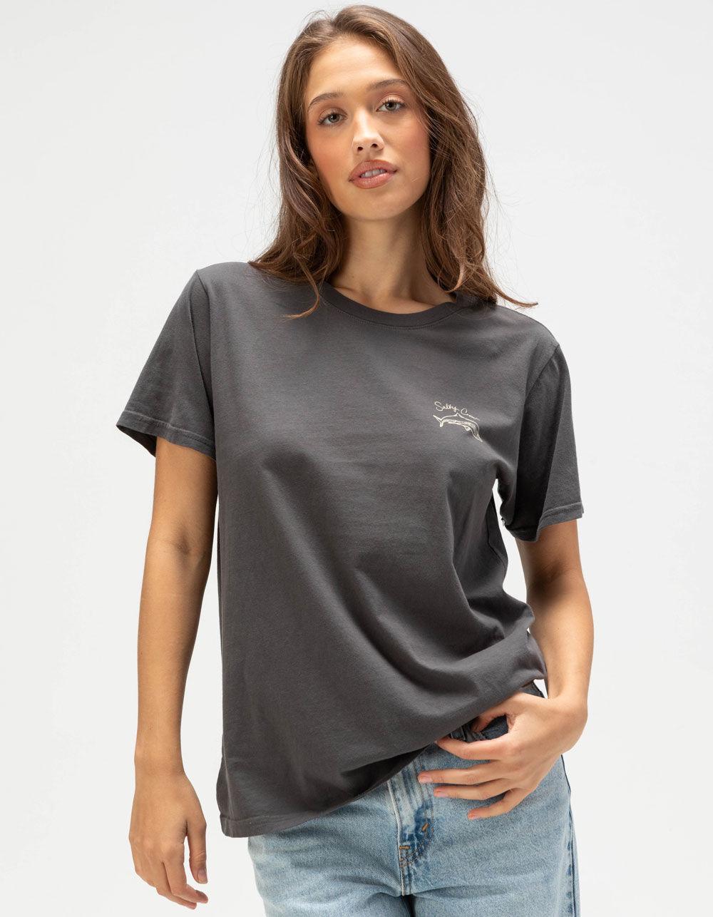 SALTY CREW Love Bite Womens Boyfriend Tee - CHARCOAL Product Image